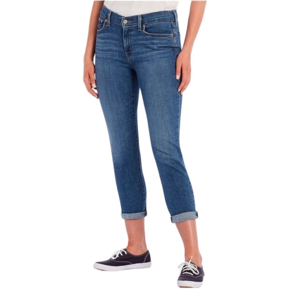Signature Levi's Strauss Heritage Boyfriend Fit Straight Leg Denim Jeans 12 W31